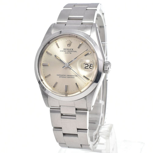 Montre Rolex - Montre Oyster Perpetual Date automatique en acier inoxydable 58 Facettes rz54ic1lex