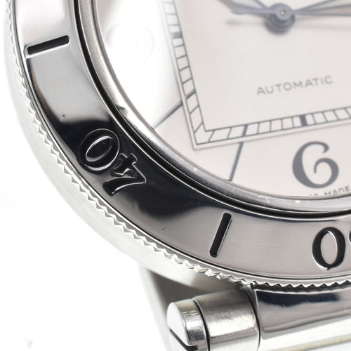 Montre Cartier - Montre Pasha de Cartier automatique en acier inoxydable 58 Facettes h83b283w16