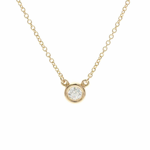 Tiffany & Co. - Pendentif Elsa Peretti Diamonds by the Yard en or rose 18k, diamant poire 58 Facettes dgye8qm89h