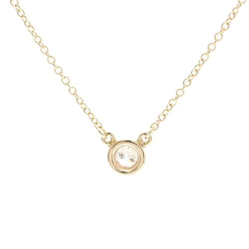 Tiffany & Co. - Pendentif Elsa Peretti Diamonds by the Yard en or rose 18k, diamant poire 58 Facettes dgye8qm89h