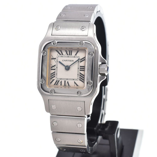 Montre Cartier Santos de Cartier Galbée - Montre quartz en acier inoxydable 58 Facettes ej3n079mns