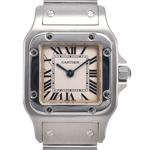 Montre Cartier Santos de Cartier Galbée - Montre quartz en acier inoxydable 58 Facettes ej3n079mns
