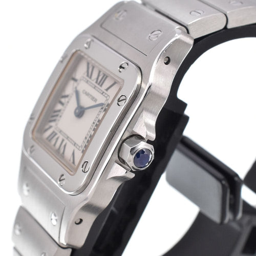 Montre Cartier Santos de Cartier Galbée - Montre quartz en acier inoxydable 58 Facettes ej3n079mns
