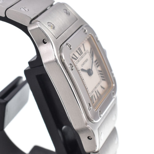 Montre Cartier Santos de Cartier Galbée - Montre quartz en acier inoxydable 58 Facettes ej3n079mns