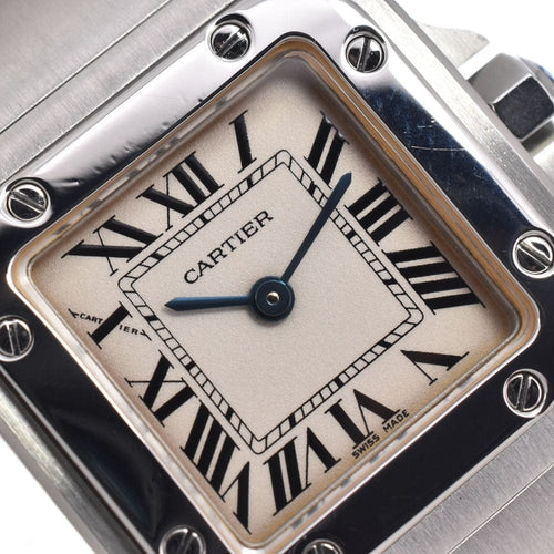 Montre Cartier Santos de Cartier Galbée - Montre quartz en acier inoxydable 58 Facettes ej3n079mns