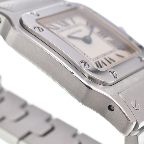 Montre Cartier Santos de Cartier Galbée - Montre quartz en acier inoxydable 58 Facettes ej3n079mns