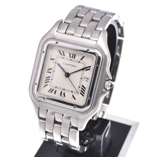 Montre Cartier - Montre Panthère à quartz, style or jaune, lunette et attaches serties de diamants 58 Facettes ahyi61u3fn