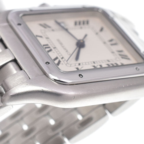 Montre Cartier - Montre Panthère à quartz, style or jaune, lunette et attaches serties de diamants 58 Facettes ahyi61u3fn