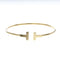 Bracelet Tiffany & Co. - Bracelet T Wire en or jaune 18k 58 Facettes koy8n689uw