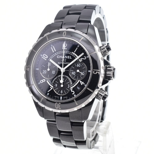 Montre Chanel - Montre J12 chronographe automatique en céramique et acier inoxydable 58 Facettes n0zgebny2j