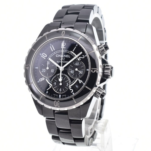 Montre Chanel - Montre J12 chronographe automatique en céramique et acier inoxydable 58 Facettes n0zgebny2j
