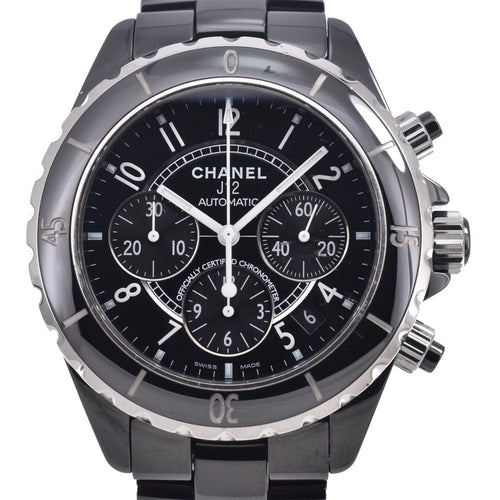 Montre Chanel - Montre J12 chronographe automatique en céramique et acier inoxydable 58 Facettes n0zgebny2j