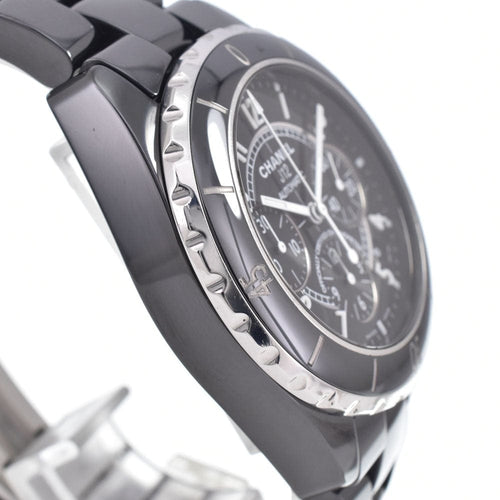 Montre Chanel - Montre J12 chronographe automatique en céramique et acier inoxydable 58 Facettes n0zgebny2j