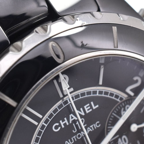 Montre Chanel - Montre J12 chronographe automatique en céramique et acier inoxydable 58 Facettes n0zgebny2j