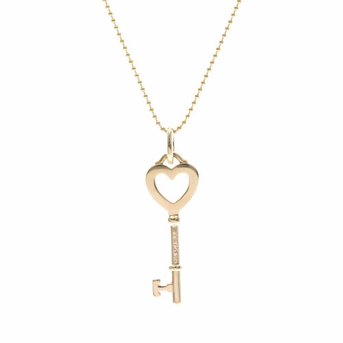 Pendentif Tiffany & Co. - Pendentif cœur et clé en or rose 18k avec diamants 58 Facettes g8tbnu4goh