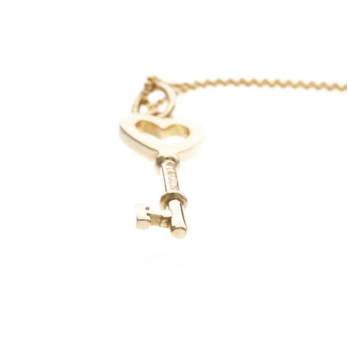 Pendentif Tiffany & Co. - Pendentif cœur et clé en or rose 18k avec diamants 58 Facettes g8tbnu4goh