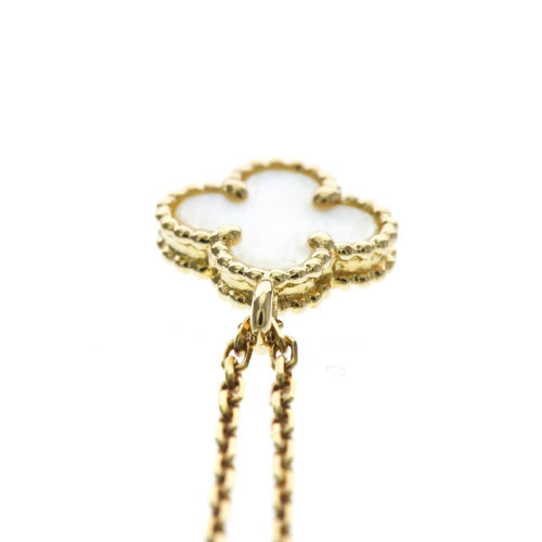 Pendentif Van Cleef & Arpels - Pendentif Sweet Alhambra en or jaune 18k et nacre 58 Facettes uug5oklcqr