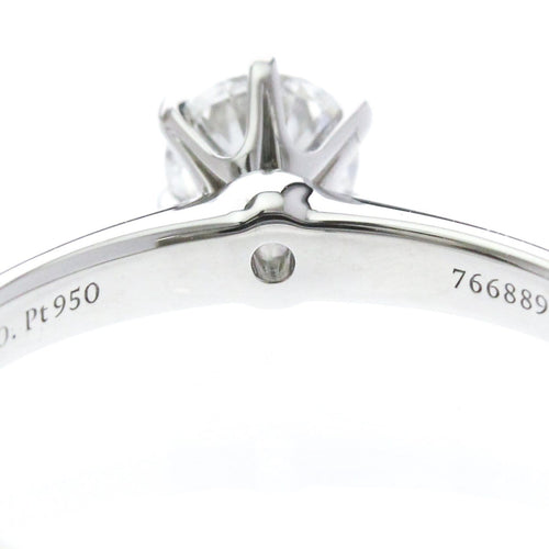Bague Tiffany & Co. - Solitaire Tiffany Setting en platine avec diamant taille brillant G/VVS2 58 Facettes t8wgkz5zte