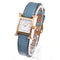 Montre Hermès - Montre Heure H à quartz, métal plaqué or et cuir 58 Facettes aryy9ioj54