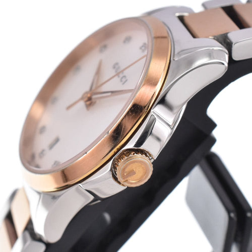 Montre Gucci - Montre G-Timeless à quartz en acier inoxydable, index diamantés et nacre 58 Facettes rtt8w0dtk5
