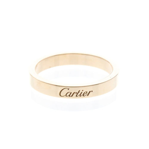 Bague 54 Cartier - Alliance C de Cartier en or rose 18k 58 Facettes zkj92ge8wd