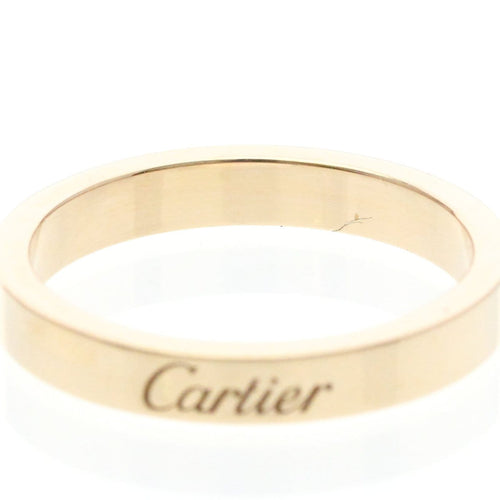 Bague 54 Cartier - Alliance C de Cartier en or rose 18k 58 Facettes zkj92ge8wd