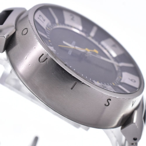 Montre Louis Vuitton - Montre Tambour quartz en acier inoxydable et caoutchouc Monogram 58 Facettes m8hpffqded
