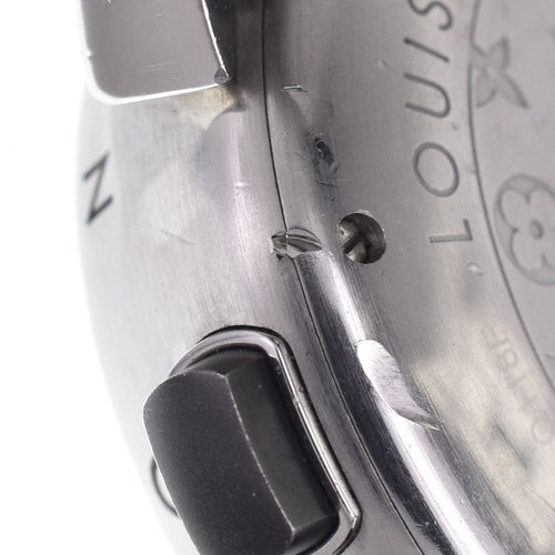 Montre Louis Vuitton - Montre Tambour quartz en acier inoxydable et caoutchouc Monogram 58 Facettes m8hpffqded