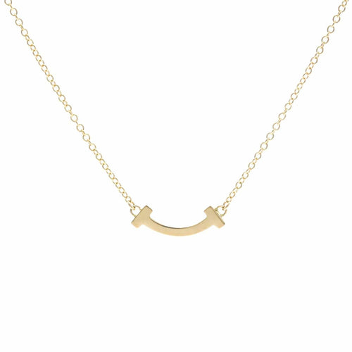 Collier Tiffany & Co. - Pendentif T Smile en or rose 18k 58 Facettes vta3dkywf3
