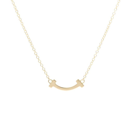 Collier Tiffany & Co. - Pendentif T Smile en or rose 18k 58 Facettes vta3dkywf3