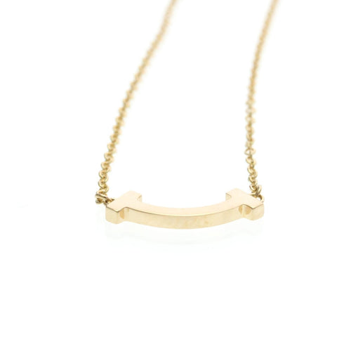 Collier Tiffany & Co. - Pendentif T Smile en or rose 18k 58 Facettes vta3dkywf3