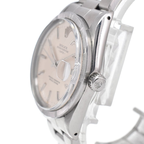 Montre Rolex - Montre Oyster Perpetual Date automatique en acier et or jaune, marqueurs en diamants 58 Facettes htx6rih6r2