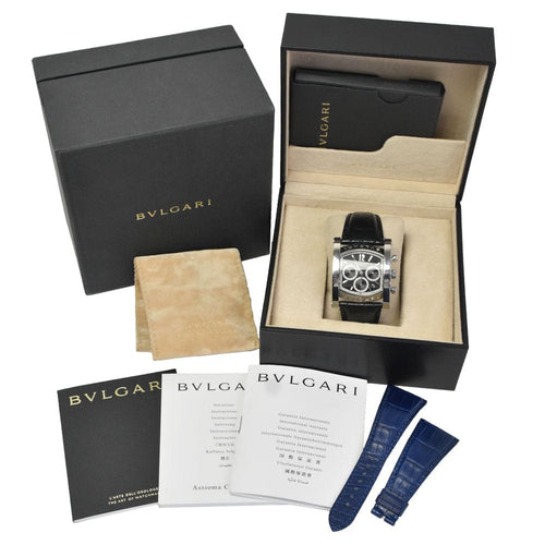 Montre Bvlgari - Montre Assioma automatique chronographe en acier inoxydable 58 Facettes hosif4u2jv