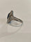 Bague 54 Bague Art déco marquise en platine, saphir synthétique et diamants 58 Facettes 01384