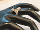 Bague 54 Bague Art déco marquise en platine, saphir synthétique et diamants 58 Facettes 01384