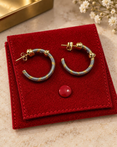 Boucles d'oreilles Cartier - Boucles d’oreilles Aurore en or jaune 18 carats et acier 58 Facettes B26402