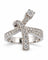 Bague 54 Alain Roure - Bague « Boucle stylisée » en or gris et diamants 58 Facettes B26352
