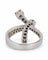 Bague 54 Alain Roure - Bague « Boucle stylisée » en or gris et diamants 58 Facettes B26352