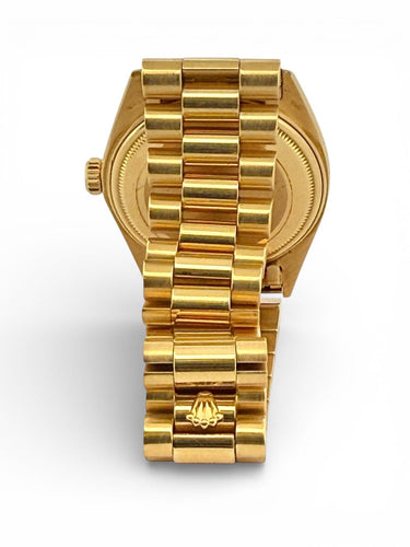 Montre Rolex - Montre Day-Date 36 mm en or jaune 18 carats, cadran au tritium 58 Facettes Rdd