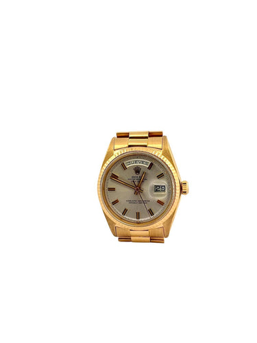 Montre Rolex - Montre Day-Date 36 mm en or jaune 18 carats, cadran au tritium 58 Facettes Rdd