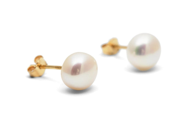 Boucles d'oreilles Boucles d’oreilles contemporaines en or jaune 18 carats avec perles 58 Facettes B953