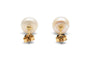 Boucles d'oreilles Boucles d’oreilles contemporaines en or jaune 18 carats avec perles 58 Facettes B953