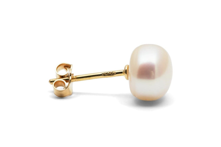 Boucles d'oreilles Boucles d’oreilles contemporaines en or jaune 18 carats avec perles 58 Facettes B953