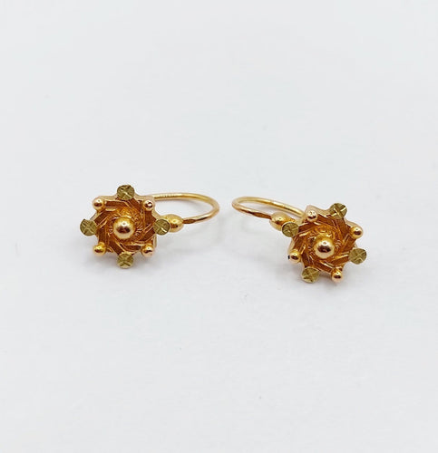 Boucles d'oreilles Boucles d’oreilles dormeuses anciennes en or 18k, vers 1900 58 Facettes A07961