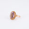 Bague 54 Bague en or jaune 750/1000 avec améthyste 58 Facettes Bague