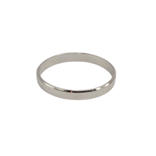 Bague 61 Bague alliance en or blanc 58 Facettes #1101