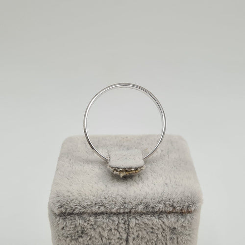 Bague 61 Bague alliance en or blanc 58 Facettes #1101