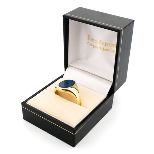 Bague 60 Bague chevalière en or 14k et lapis-lazuli 58 Facettes 5D8395CB7EDE4062BB50A97F1F299856