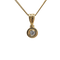 Collier Chaîne en or jaune 18 carats avec pendentif en diamant naturel 58 Facettes #1341 #2664