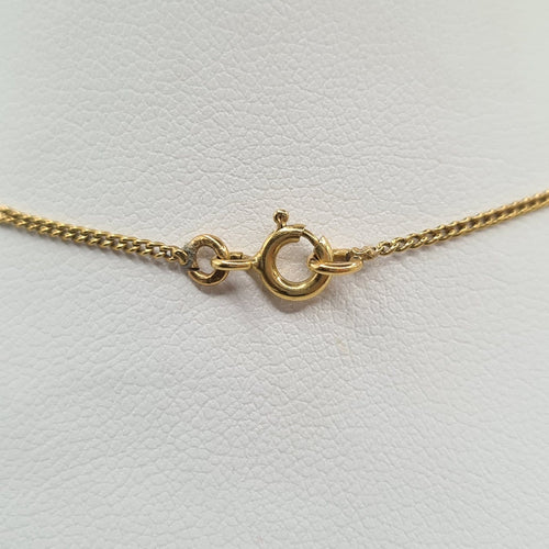 Collier Chaîne en or jaune 18 carats avec pendentif en diamant naturel 58 Facettes #1341 #2664